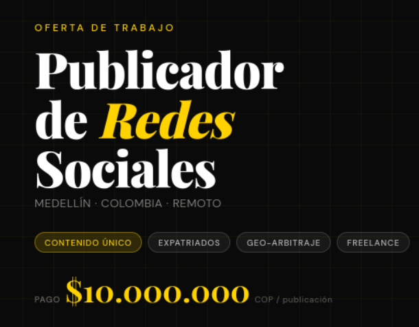 Publicador/a de Redes Sociales - 1